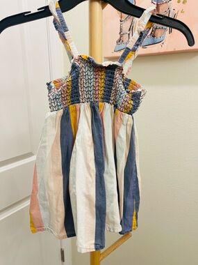 Tommy Bahama Multicolor Striped Smocked Sundress